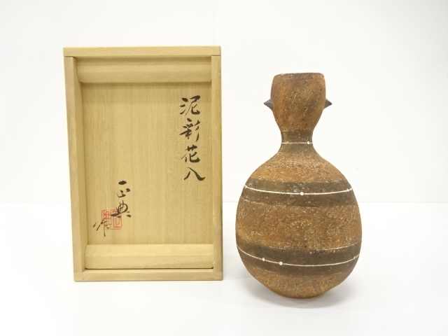 JAPANESE TEA CEREMONY / HANAIRE FLOWER VASE / ARTISAN WORK